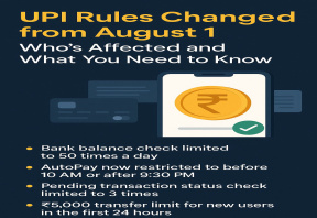 UPI Rules Changed from August 1: Who’s Affected and What You Need to Know